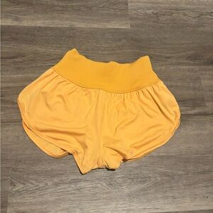 FP Movement by Free People High-Waisted Yellow Shorts